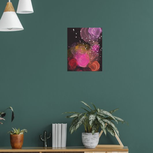 Abstraktes Farbmuster Poster (Wohnzimmer 1)