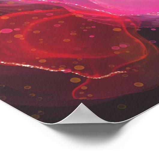 Abstraktes Farbmuster Poster (Ecke)