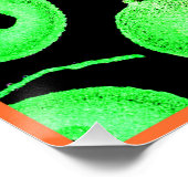 Abstraktes Farbmuster Poster (Ecke)