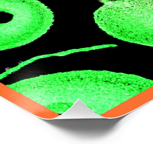 Abstraktes Farbmuster Poster (Ecke)