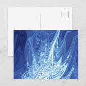 Abstraktes Farbmuster Postkarte (Vorne/Hinten)