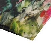 Abstraktes Farbmuster Schneidebrett (Ecke)