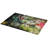 Abstraktes Farbmuster Schneidebrett (Ecke)