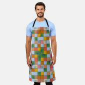 Abstraktes Farbmuster Schürze (Getragen)