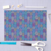 Abstraktes Farbmuster Seidenpapier (Handwerk)