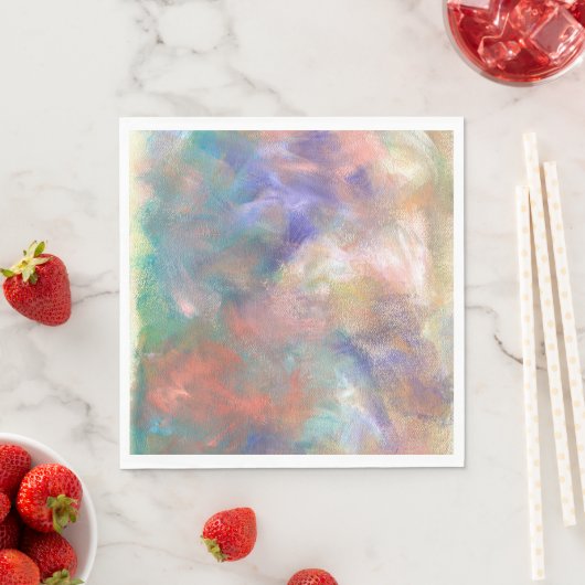 Abstraktes Farbmuster Serviette (Beispiel)