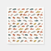 Abstraktes Farbmuster Serviette (Vorderseite)