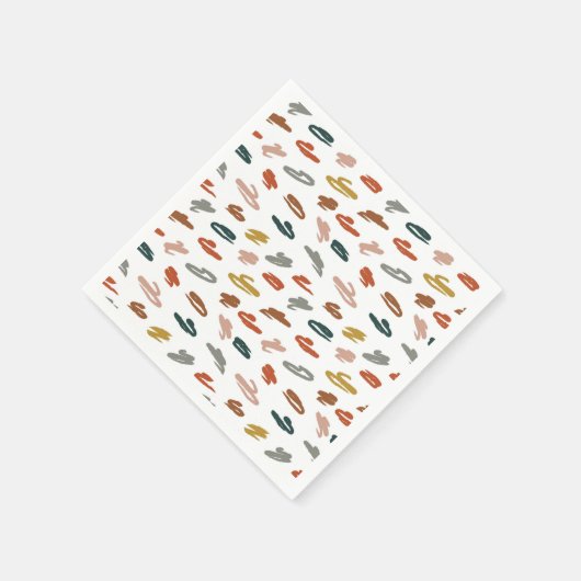 Abstraktes Farbmuster Serviette (Ecke)