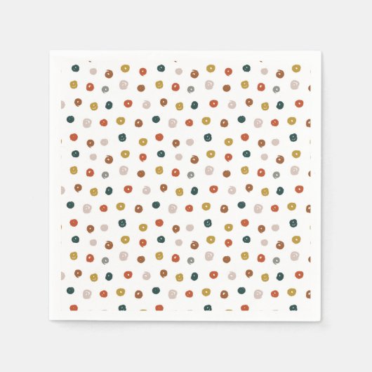 Abstraktes Farbmuster Serviette (Vorderseite)