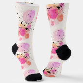 Abstraktes Farbmuster Socken (Gewinkelt)