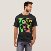 Abstraktes Farbmuster T-Shirt (Vorne ganz)