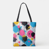 Abstraktes Farbmuster Tasche (Rückseite)