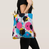 Abstraktes Farbmuster Tasche (Von Nahem)