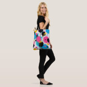 Abstraktes Farbmuster Tasche (Am Model)