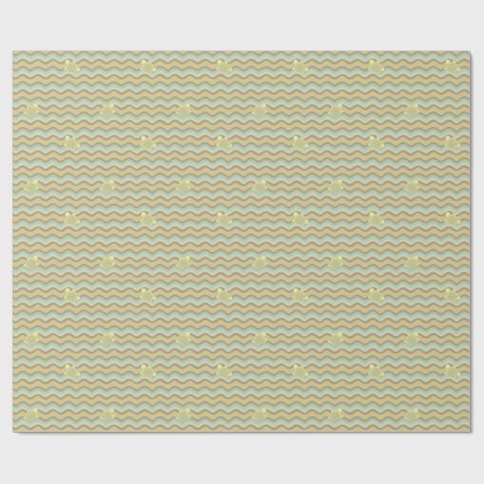 abstraktes Farbmuster, Wellen Geschenkpapier (Flach)