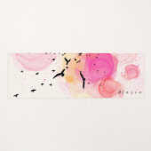 Abstraktes Farbmuster Yogamatte (Vorderseite (Horizontal))