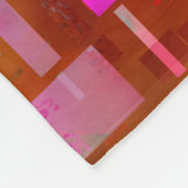 Abstraktes Farbpixel Fleecedecke (Ecke)