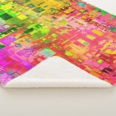 Abstraktes Farbpixel Sherpadecke (3/4)