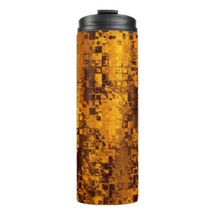 Abstraktes Farbpixel Thermosbecher