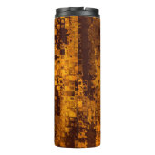 Abstraktes Farbpixel Thermosbecher (Rückseite)