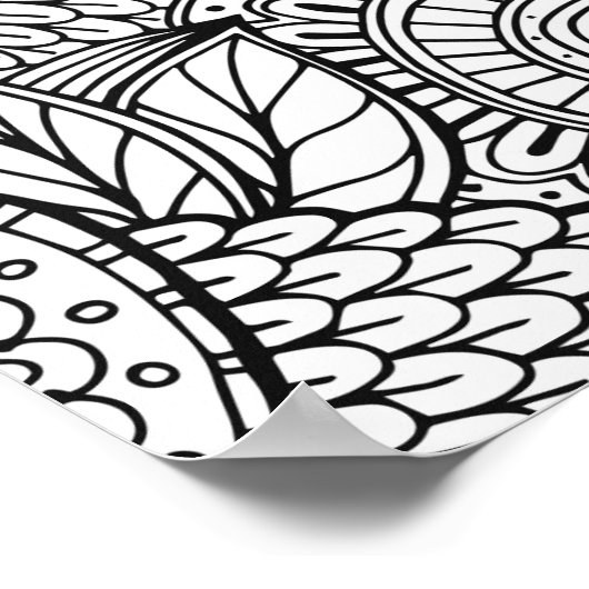 Abstraktes Farbposter Poster (Ecke)