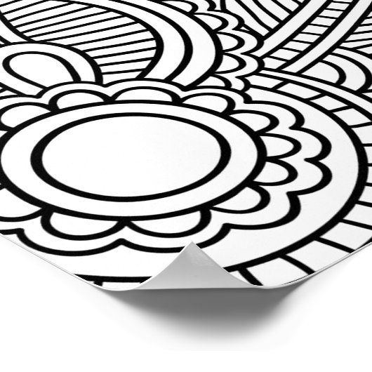 Abstraktes Farbposter Poster (Ecke)