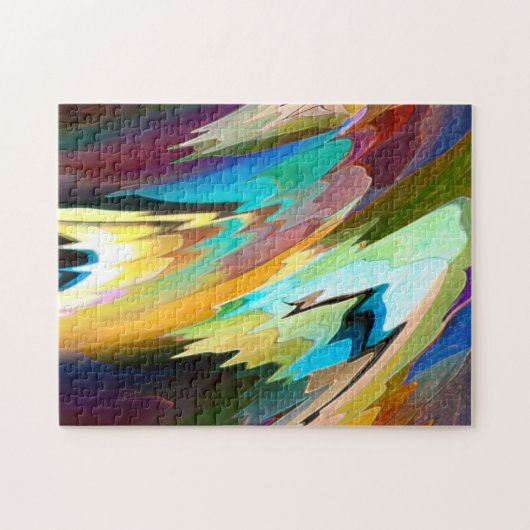 Abstraktes Farbpuzzlespiel Puzzle (Horizontal)