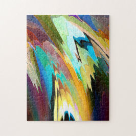 Abstraktes Farbpuzzlespiel Puzzle