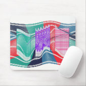 Abstraktes Farbquant Winkelimpulsfeld Mousepad (Mit Mouse)