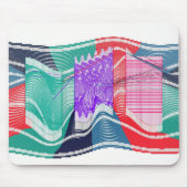 Abstraktes Farbquant Winkelimpulsfeld  Mousepad (Vorne)