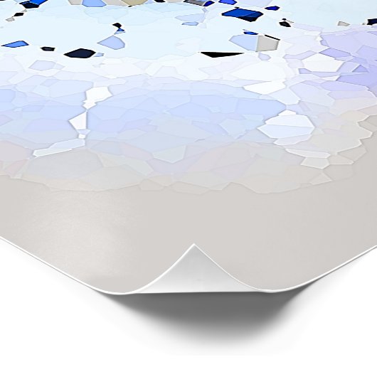 Abstraktes Farbrad Poster (Ecke)