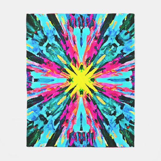 Abstraktes Farbverlaufsmuster Fleecedecke (Vorderseite)