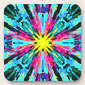 Abstraktes Farbverlaufsmuster Getränkeuntersetzer (Vorderseite)