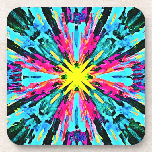 Abstraktes Farbverlaufsmuster Getränkeuntersetzer (Vorderseite)