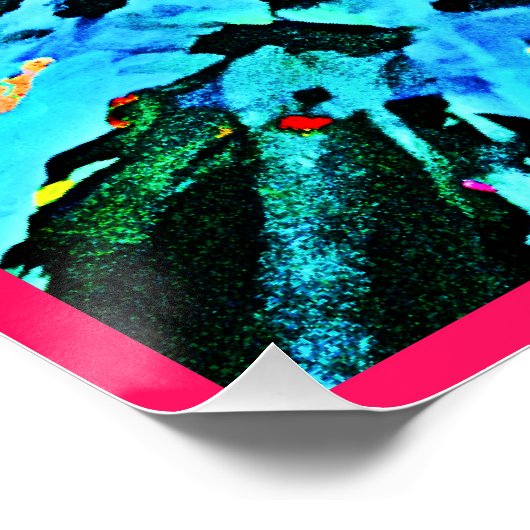 Abstraktes Farbverlaufsmuster Poster (Ecke)