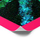 Abstraktes Farbverlaufsmuster Poster (Ecke)