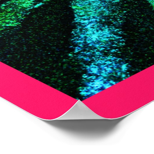 Abstraktes Farbverlaufsmuster Poster (Ecke)