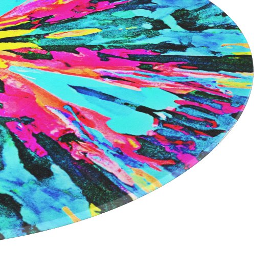 Abstraktes Farbverlaufsmuster Schneidebrett (Ecke)