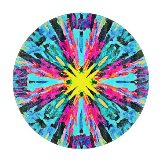 Abstraktes Farbverlaufsmuster Schneidebrett (Vorderseite)