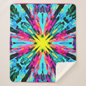 Abstraktes Farbverlaufsmuster Sherpadecke (Vorderseite)