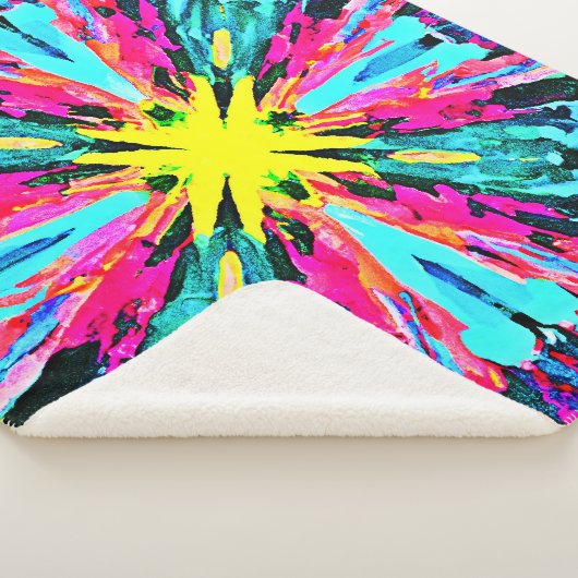 Abstraktes Farbverlaufsmuster Sherpadecke (3/4)