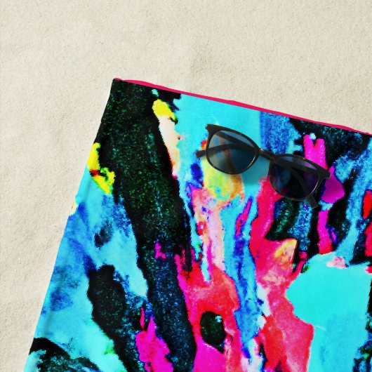 Abstraktes Farbverlaufsmuster Strandtuch (Beispiel)