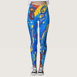 Abstraktes Farbwerk Leggings
