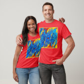 Abstraktes Farbwerk T-Shirt (Unisex)