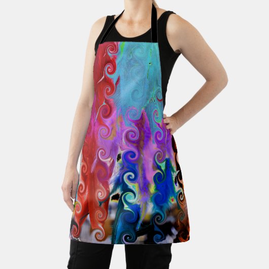 Abstraktes Federdesign Schürze (InSitu)