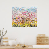 abstraktes Federöl auf Leinwand Poster (Küche)