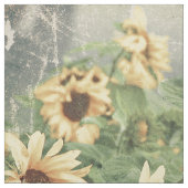 Abstraktes Feld der riesigen gelben Sonnenblumen Stoff (Muster)