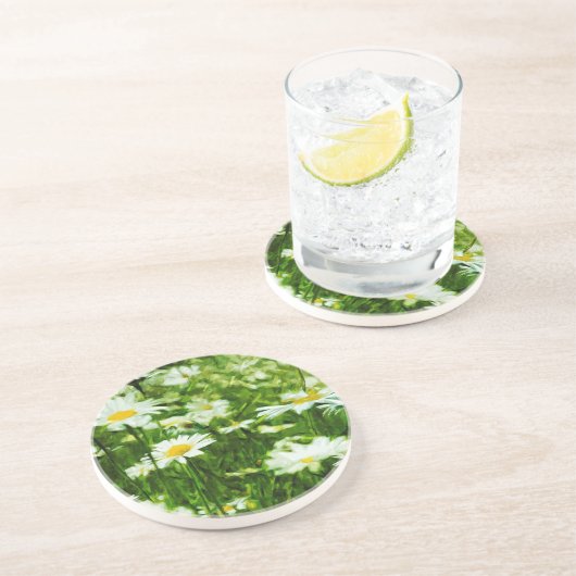 Abstraktes Feld der Wildledereien Untersetzer (Seite)