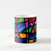 Abstraktes Fenster aus festem Glas Kaffeetasse (Mittel)