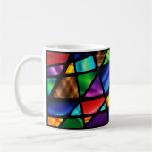 Abstraktes Fenster aus festem Glas Kaffeetasse (Links)